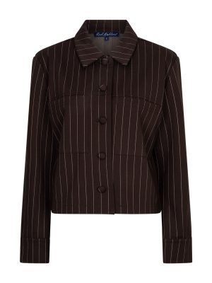 Red Button jacket punta krijtstreep Espresso