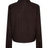 Red Button jacket punta krijtstreep Espresso