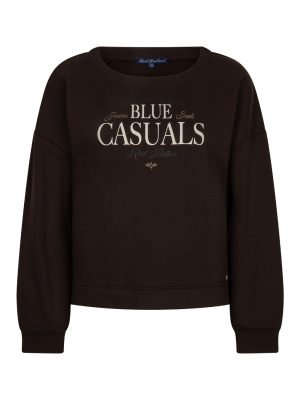 Red button sweater Terry Espresso
