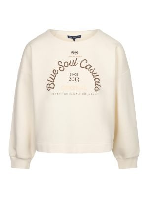 Red button sweater Terry Ecry/Bruin