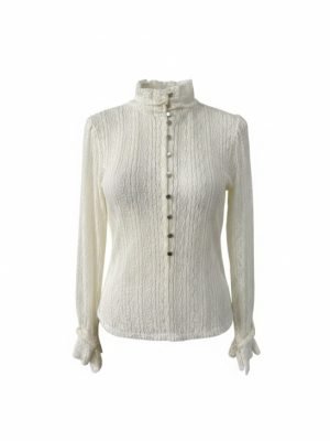 Icnk blouse Runa shiny Rachel Beige