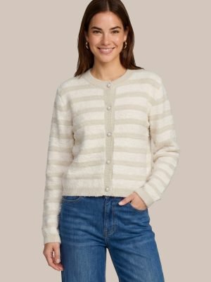 Cs jacket Carice knit cardigan white/sand