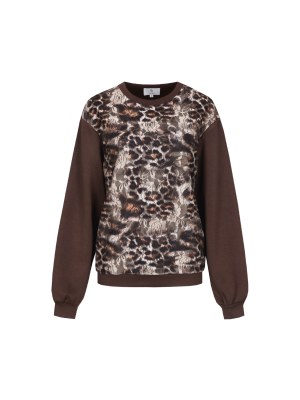 Cs trui Warda sweater brown/Colormix