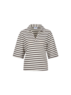 Fluresk trui Clyde Offwhite/Chocolate