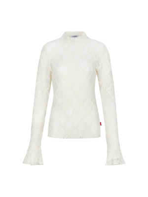 Fluresk top Leena Offwhite