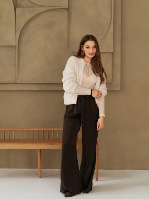 &Co woman broek  Grace Chocolate