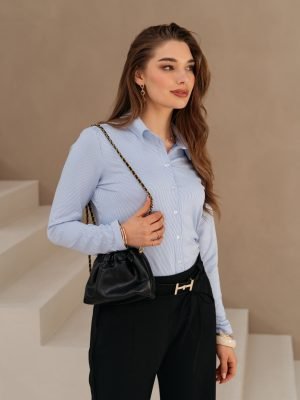 &Co woman blouse Lotte stripe White-Blue