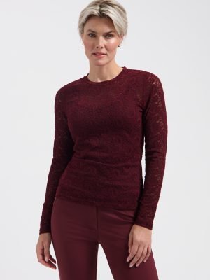 Lady day laced top Joss paisley Wine