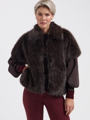 Lady day gilet Jenna dark brown