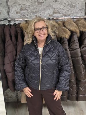 Bomber ruit Zwart