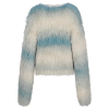 Fluresk Esma knit cardigan Wood Ash/Azure Green