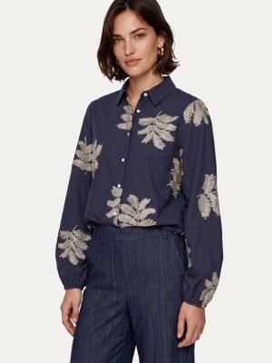 CS the Label blouse Loreen Blue/Sand