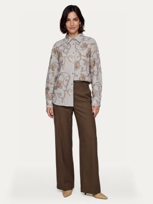 CS thelabel blouse Lot Choco/walnut