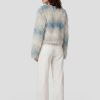 Fluresk Esma knit cardigan Wood Ash/Azure Green