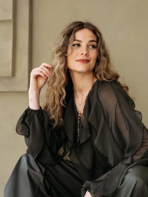 &Co woman blouse Wies Dark Khaki