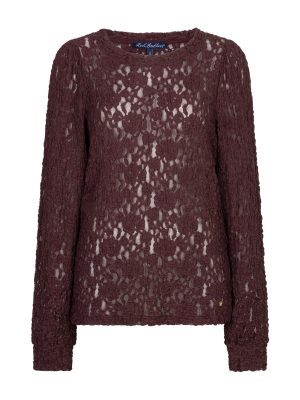 Red Button top lace burgundy